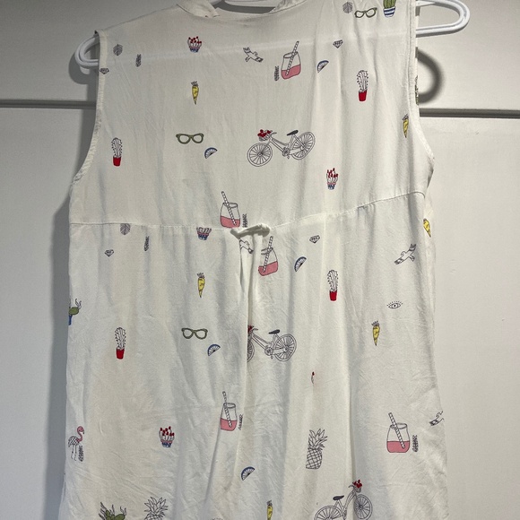 Summer print sleeveless blouse - Picture 3 of 4